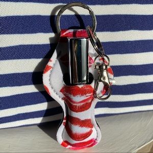 🔥5/$25🔥Versatile Neoprene Keychain Holder (lip balm/ clipper lighters, etc.)